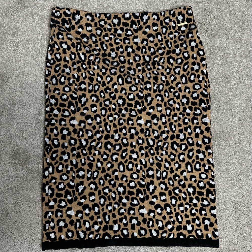 Michael Kors Cheetah Print Pencil Skirt  Size XL